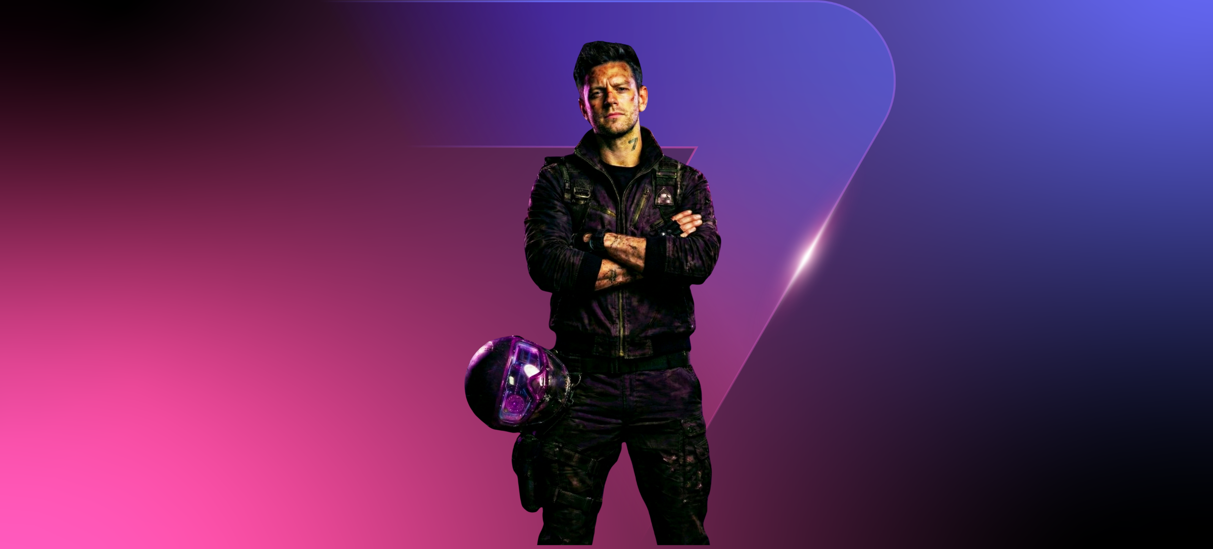 Speed character with arms crossed 